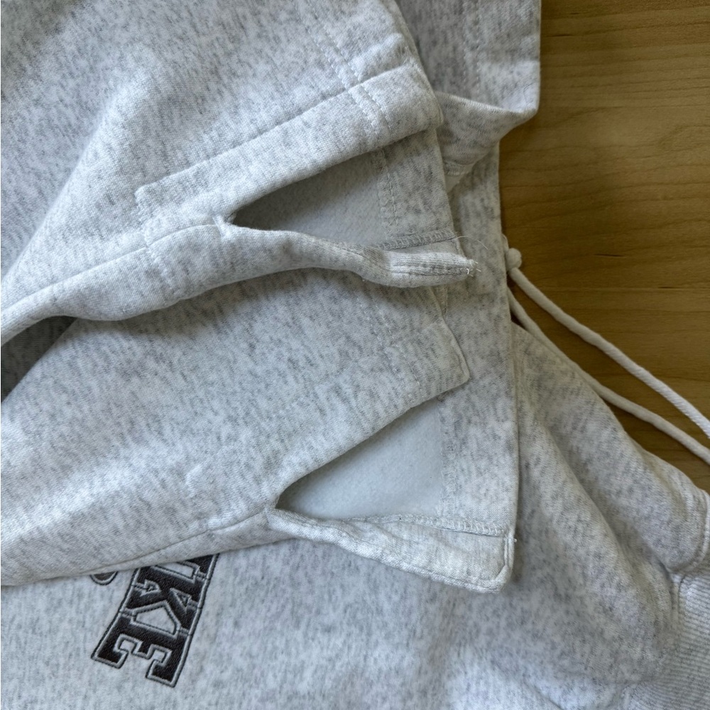 Nike Women's Lite Gray Wide-Leg Track Pants - Picture 8 of 11